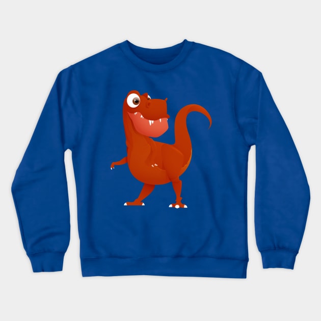 T rex Crewneck Sweatshirt by Mako Design 